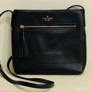 Kate Spade | Black Pebbled Leather Crossbody Bag